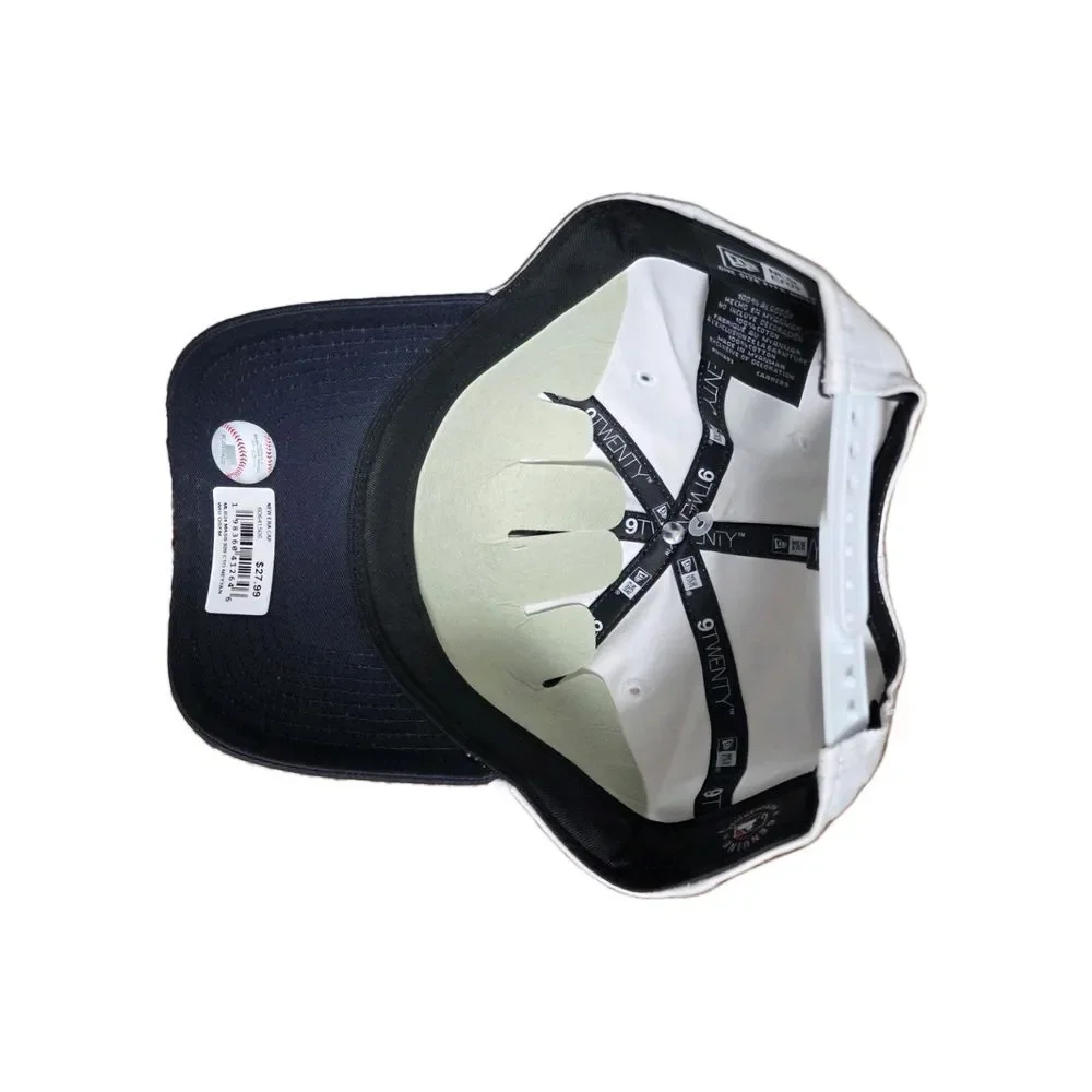 New York Yankees Hat Cap‎ NEW ERA 9TWENTY  Strap Back White/BLUE  Adjustable